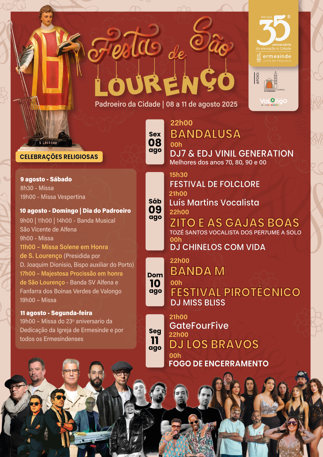 Festa em honra de São Lourenço'25 