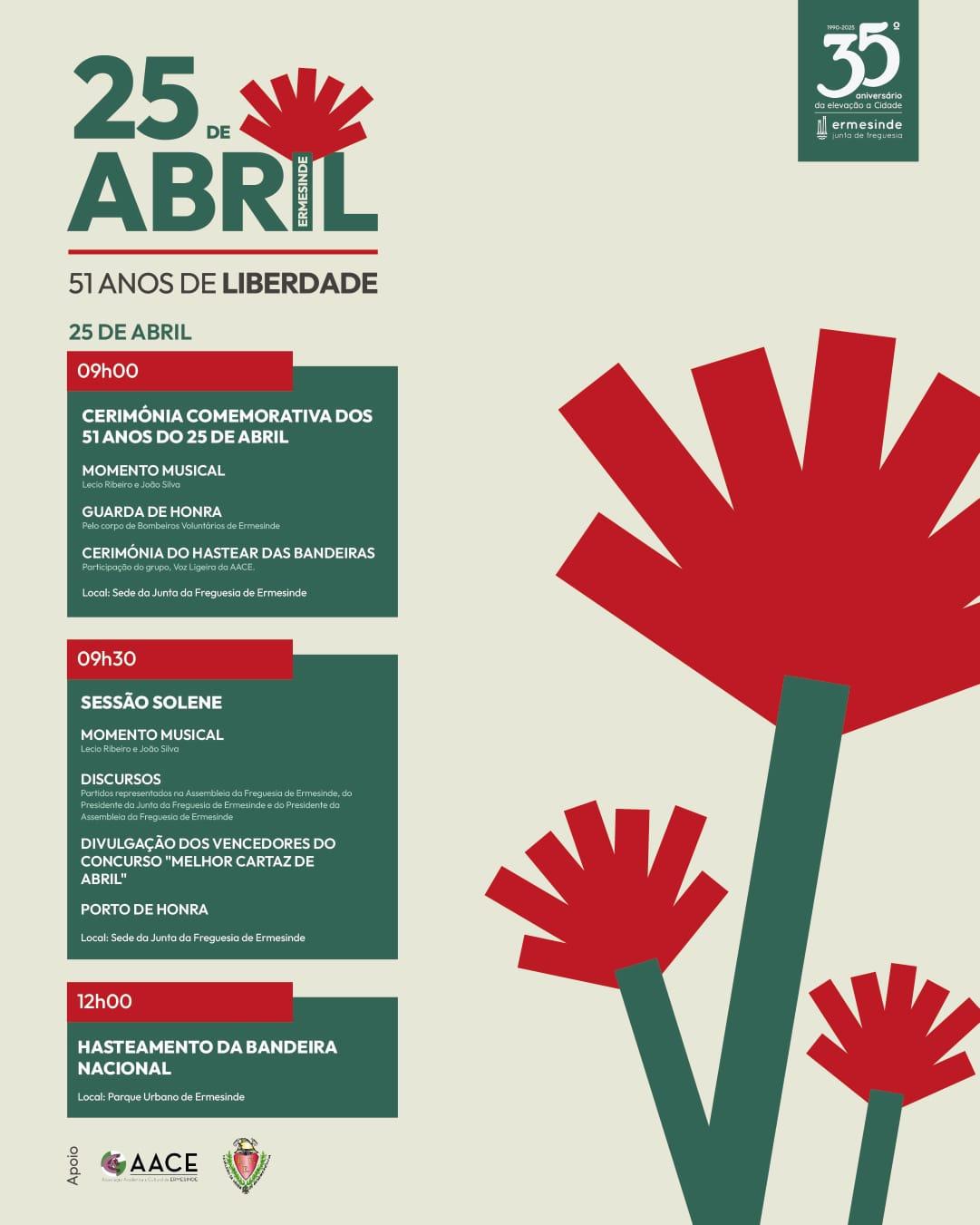 Comemorações dos 51 anos do 25 Abril