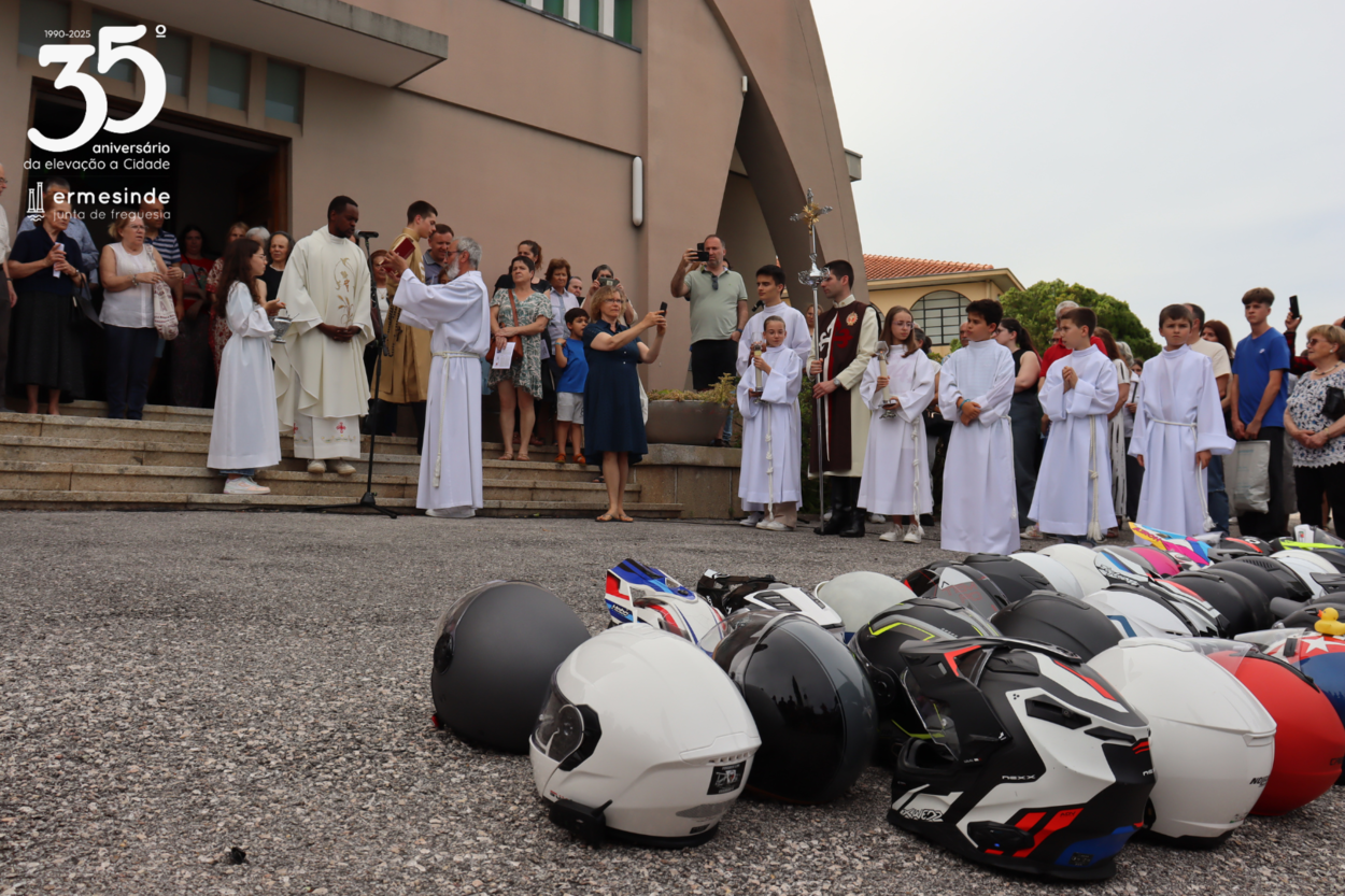 Benção dos Capacetes na Igreja do Bom Pastor