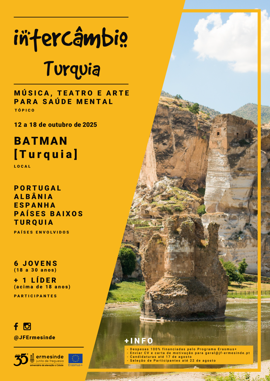 INTERCÂMBIO | Batman (Turquia) | 12 a 18 Outubro 2025 