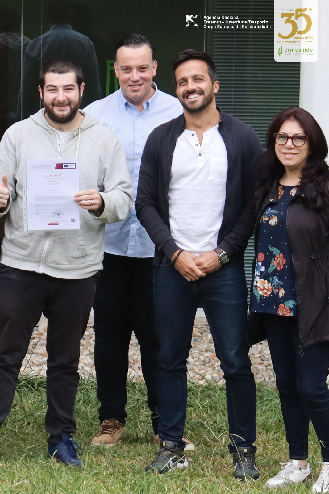 Riccardo termina projeto de voluntariado na JF Ermesinde 